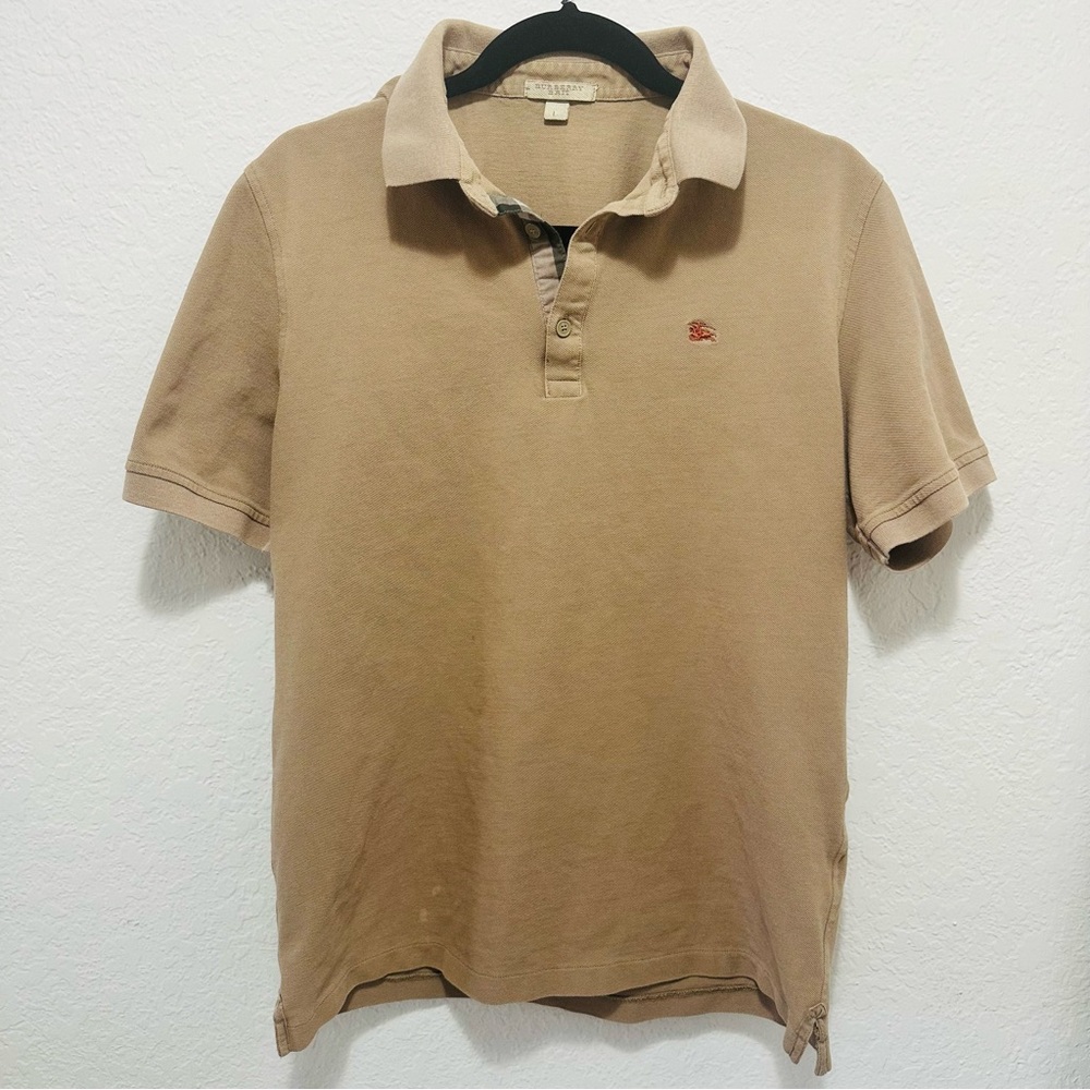 Burberry Brit Tan Pique Polo Shirt